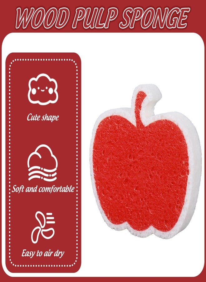 وولاين مجموعة إسفنجات مطبخ خريفية من والين، 12 قطعة، بتصميم يقطين، لغسل الأطباق، إسفنجات تنظيف منزلية ناعمة لا تخدش، مثالية لفصل الخريف وعيد الشكر والمنزل والمطاعم - Image 3